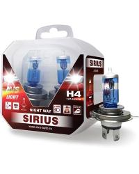 ����� ���������� 12� H4 60/55�� 110% 2 ��. Sirius Night Way AVS (A78949S)