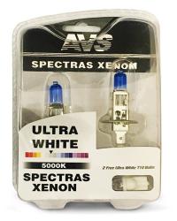 ��������������� ����� AVS SPECTRAS Xenon 5000K H1 12V 75W, �������� 2+2 (T-10) ��. (A07246S)