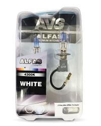 ��������������� ����� AVS ALFAS Maximum Intensity 4300K H1 12V 85W, �������� 2+2 (T-10) ��. (A07232S)